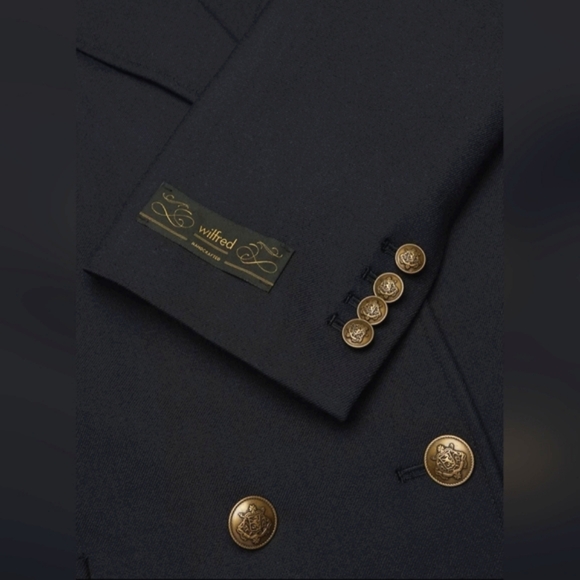 WILFRED Alegro Black Blazer with Gold Buttons from Aritzia. Size Small. 🖤 NWT - Picture 15 of 16